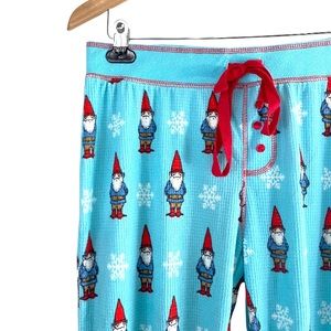 NWT PJ Salvage Waffle Knit Thermal Holiday Gnome Lounge Pajama Jogger Pants